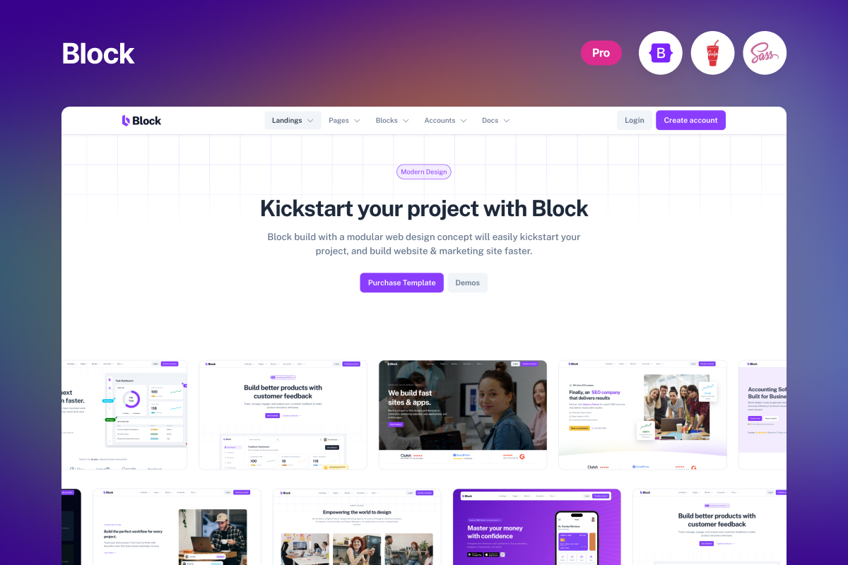 SaaS Business Website Template