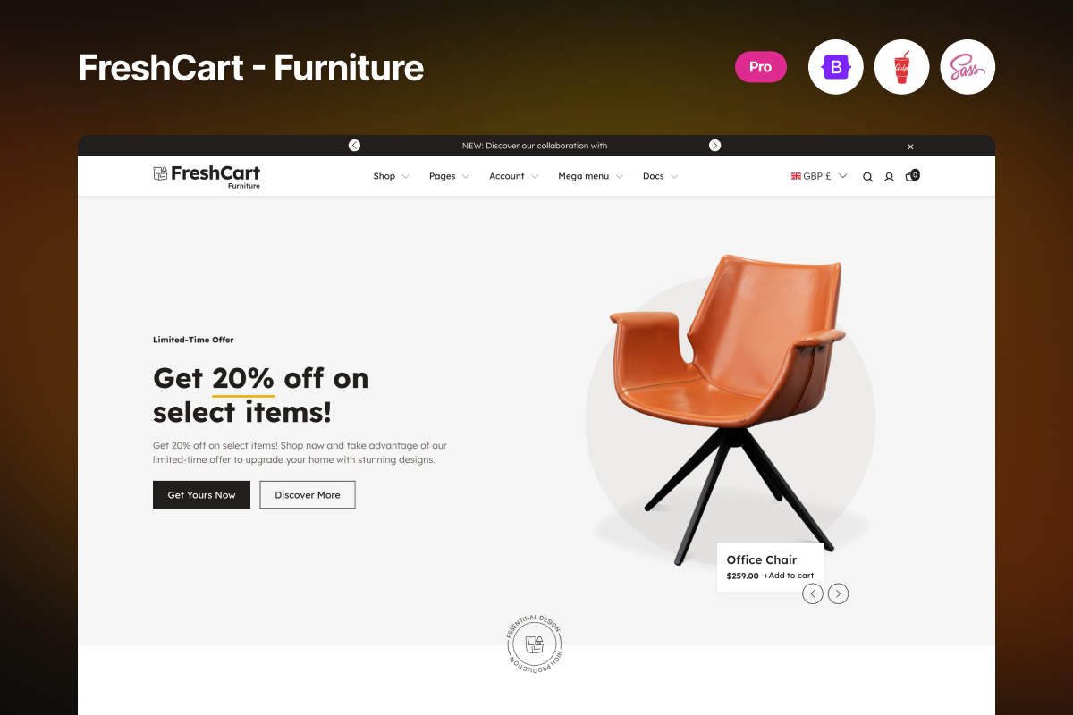 Furniture Ecommerce Website Template